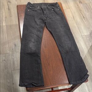 Levi’s Slim Fit Black/Gray Wash Bootcut Jean